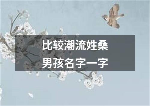 比较潮流姓桑男孩名字一字