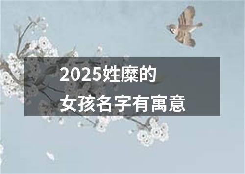 2025姓糜的女孩名字有寓意