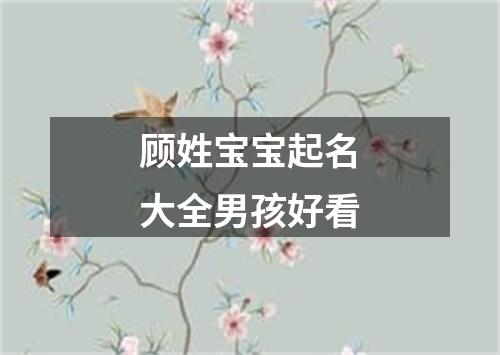 顾姓宝宝起名大全男孩好看