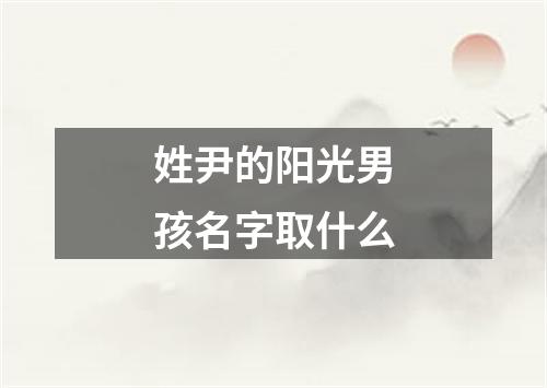 姓尹的阳光男孩名字取什么