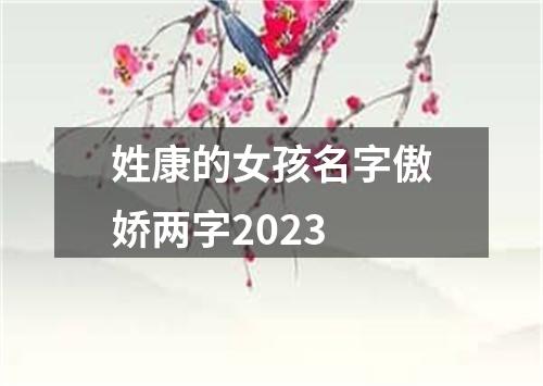 姓康的女孩名字傲娇两字2023