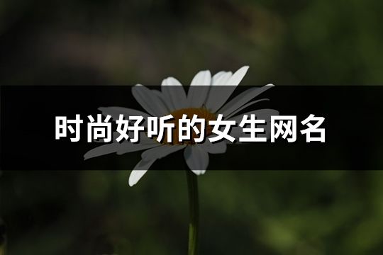 时尚好听的女生网名(80个)