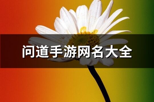 问道手游网名大全(共235个)