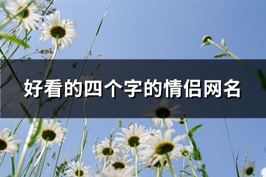 好看的四个字的情侣网名(共724个)