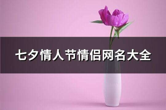 七夕情人节情侣网名大全(共364个)