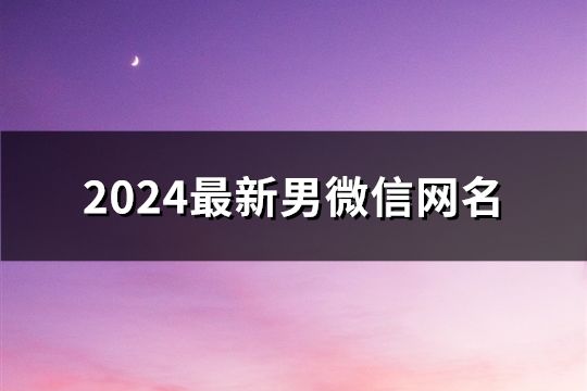 2024最新男微信网名(精选87个)