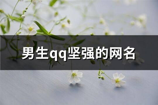 男生qq坚强的网名(共69个)