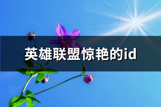 英雄联盟惊艳的id(共379个)