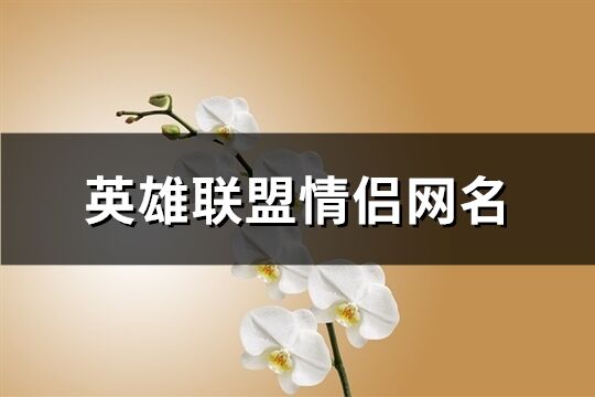 英雄联盟情侣网名(精选145个)