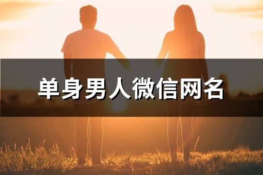 单身男人微信网名(共404个)