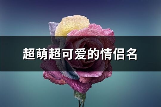 超萌超可爱的情侣名(共233个)