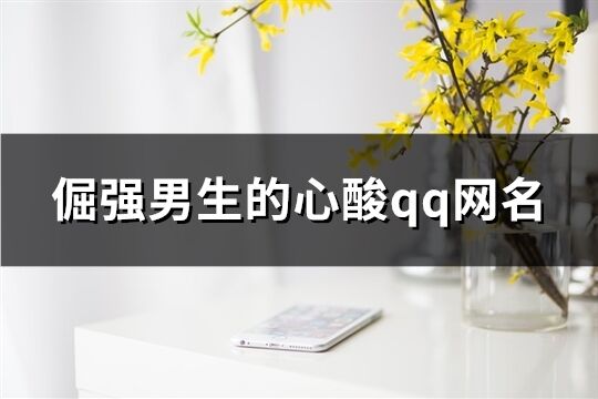 倔强男生的心酸qq网名(1055个)