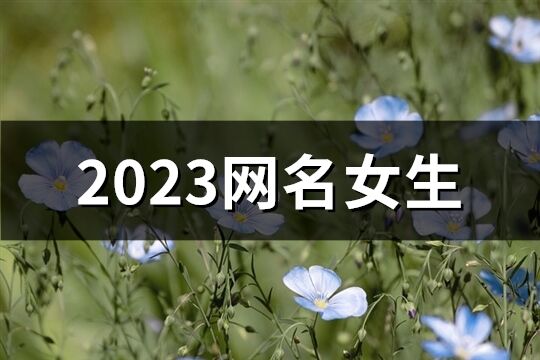 2023网名女生(精选2155个)