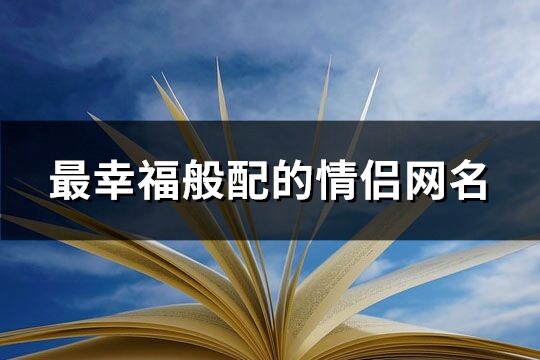 最幸福般配的情侣网名(共210个)