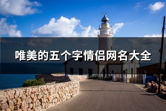 唯美的五个字情侣网名大全(精选163个)