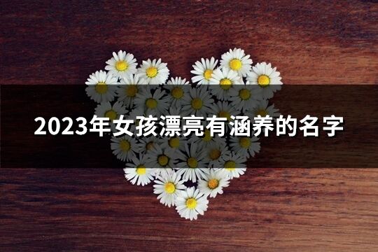 2023年女孩漂亮有涵养的名字(120个)