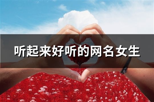 听起来好听的网名女生(129个)