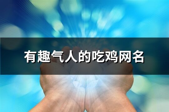 有趣气人的吃鸡网名(共705个)