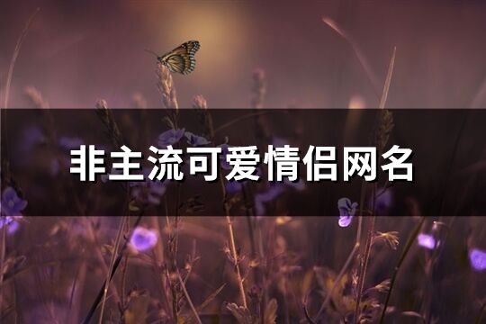 非主流可爱情侣网名(优选98个)