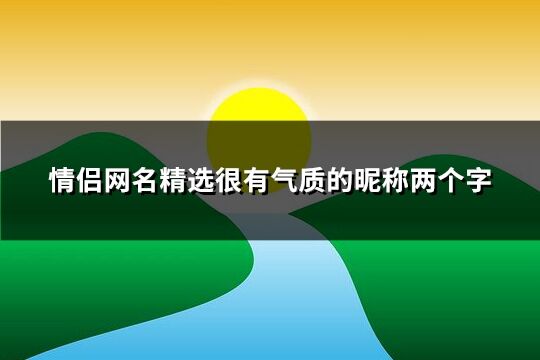 情侣网名精选很有气质的昵称两个字(共501个)