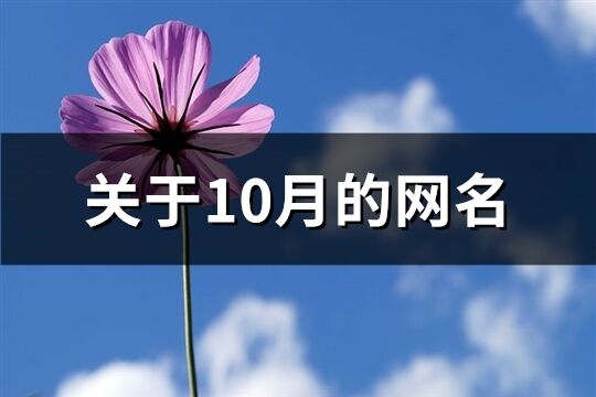 关于10月的网名(优选161个)