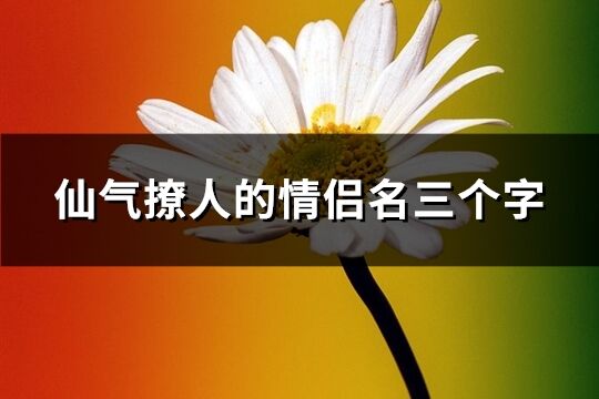 仙气撩人的情侣名三个字(共171个)