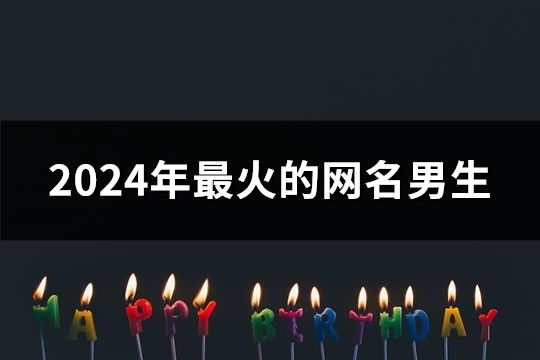 2024年最火的网名男生(共281个)