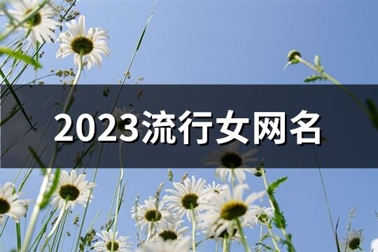 2023流行女网名(精选2100个)