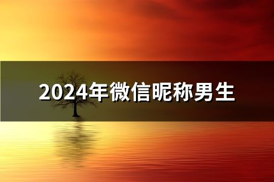 2024年微信昵称男生(共91个)