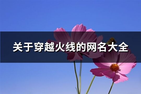 关于穿越火线的网名大全(共439个)