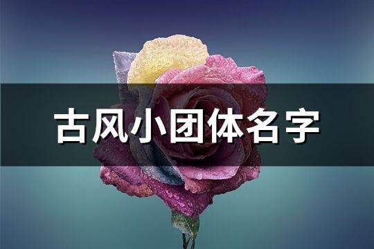 古风小团体名字(483个)