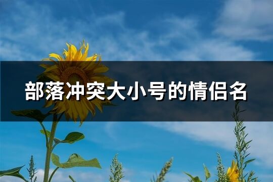 部落冲突大小号的情侣名(精选37个)