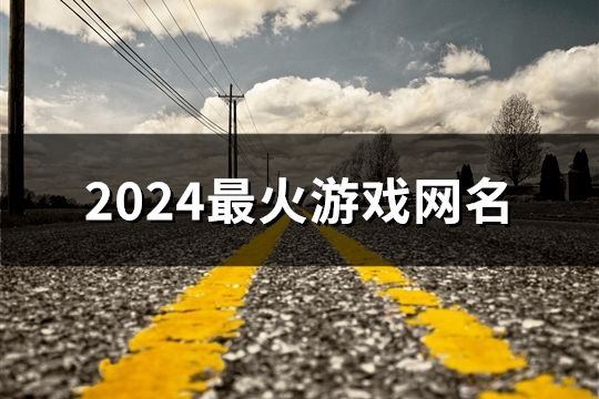 2024最火游戏网名(69个)