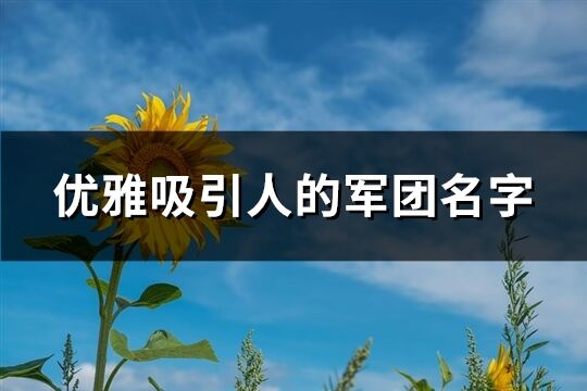 优雅吸引人的军团名字(共226个)