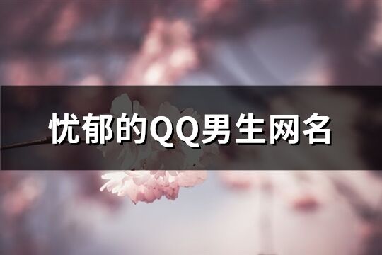 忧郁的QQ男生网名(162个)