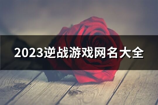 2023逆战游戏网名大全(619个)