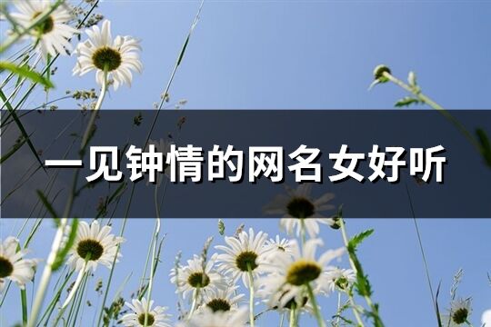 一见钟情的网名女好听(共750个)