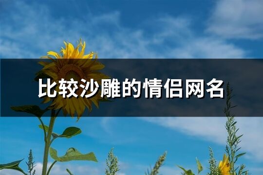 比较沙雕的情侣网名(82个)