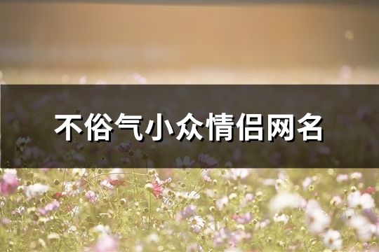 不俗气小众情侣网名(精选172个)