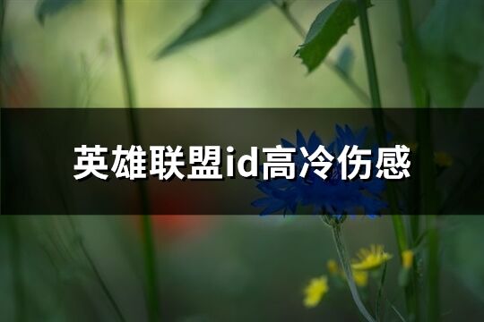 英雄联盟id高冷伤感(共176个)