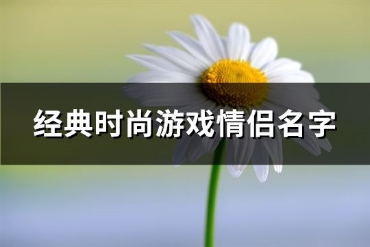 经典时尚游戏情侣名字(260个)