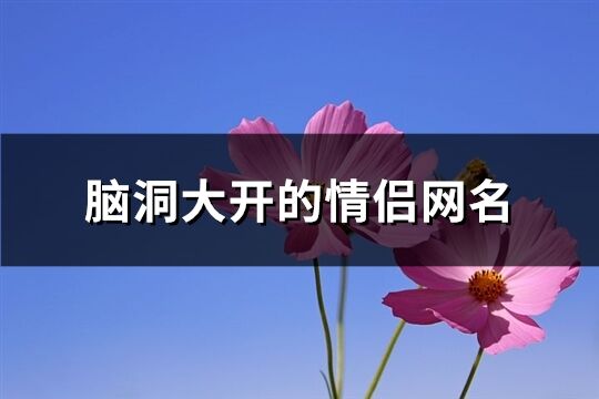 脑洞大开的情侣网名(共117个)