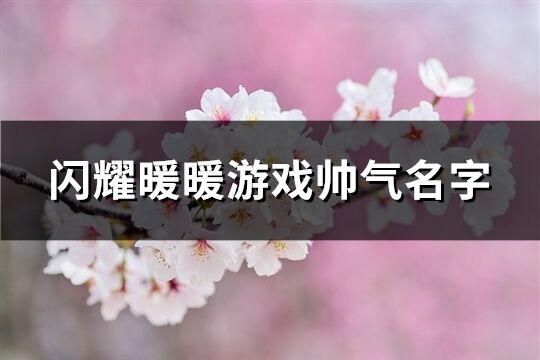 闪耀暖暖游戏帅气名字(232个)