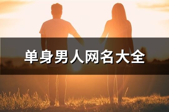 单身男人网名大全(精选440个)