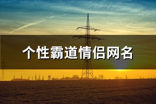 个性霸道情侣网名(共187个)