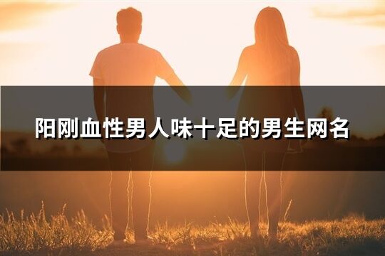 阳刚血性男人味十足的男生网名(精选233个)