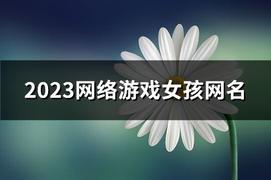 2023网络游戏女孩网名(共1469个)