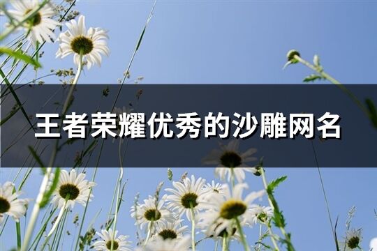 王者荣耀优秀的沙雕网名(精选188个)