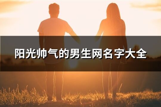 阳光帅气的男生网名字大全(共977个)