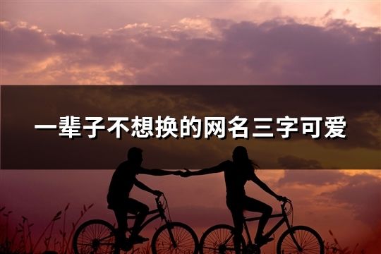 一辈子不想换的网名三字可爱(89个)